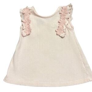 Calvin Klein Jeans Girls Top - Floral Lace Detail - Pink 24M